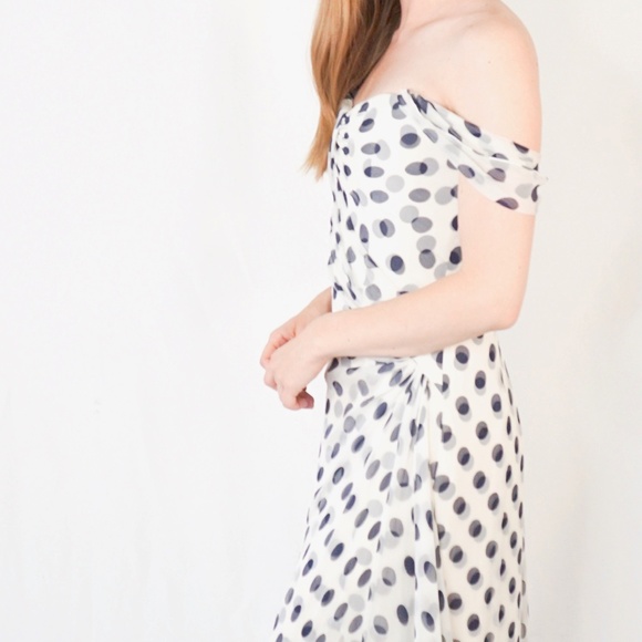 CAROLINA HERRERA Couture PolkaDot Strapless Dress - Picture 3 of 8